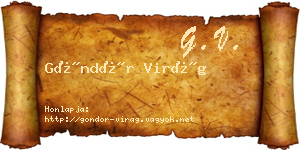 Göndör Virág névjegykártya